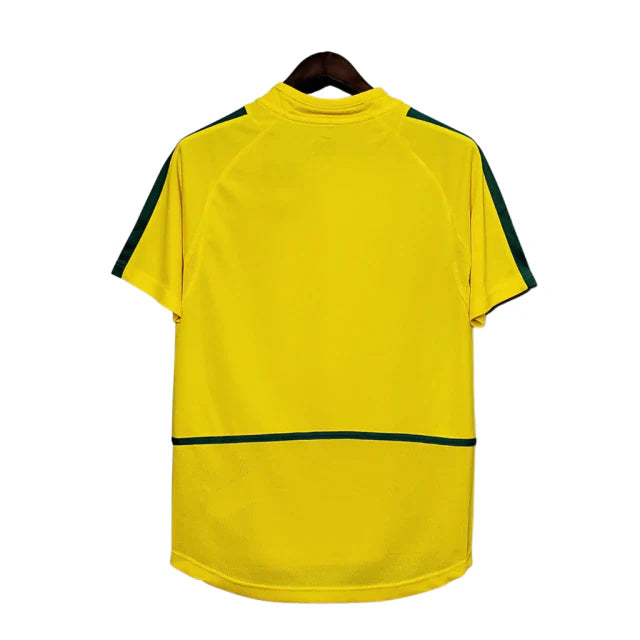 Camisa Retrô 2002 Seleção Brasileira I Amarela