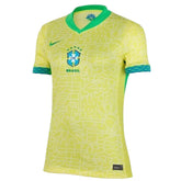 Camisa Brasil Feminina Home 2024 - Amarela