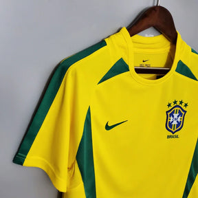 Camisa Retrô 2002 Seleção Brasileira I Amarela
