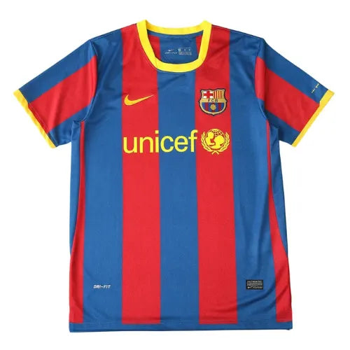Camisa Retrô Barcelona Home 10/11 - Azul e Vermelha